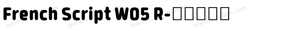 French Script W05 R字体转换